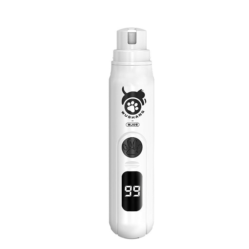 KFX-7655229 Electric Pet Nail Piercing Device with 3-Speed Adjustment and Power Display