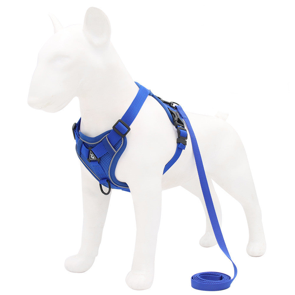 KFX-7656509 Reflective Nylon Dog Harness for Safety and Comfort - Sizes S to XL
