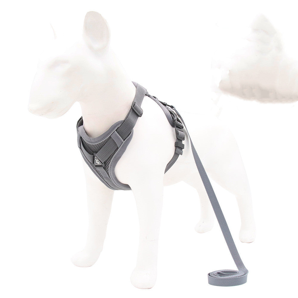 KFX-7656509 Reflective Nylon Dog Harness for Safety and Comfort - Sizes S to XL