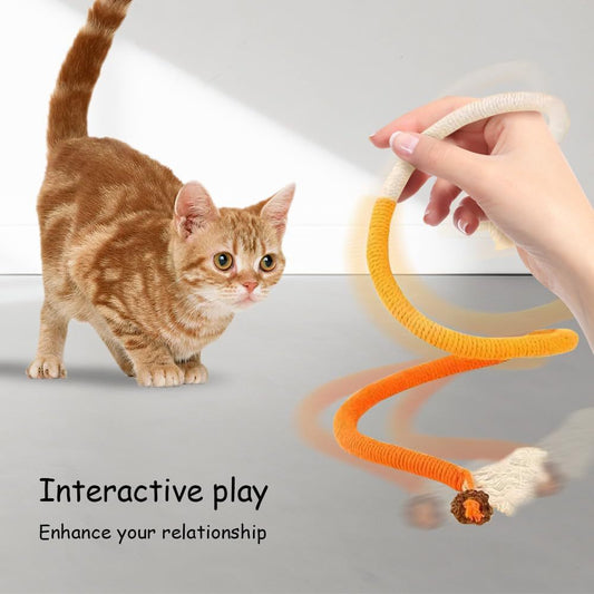 KFX-7658045 Bite-Resistant Catnip Teaser Toy Set – 3 Pieces of Colorful Cotton Rope for Cats