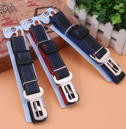 KFX-7659837 Retractable Pet Seat Belt for Dogs - Adjustable, Safe, and Durable