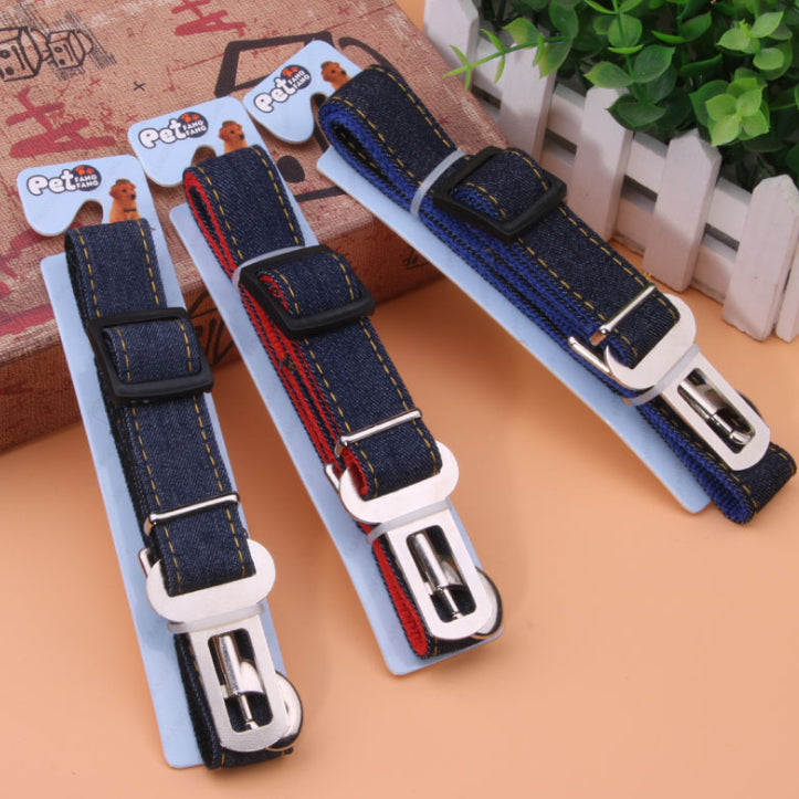 KFX-7659837 Retractable Pet Seat Belt for Dogs - Adjustable, Safe, and Durable