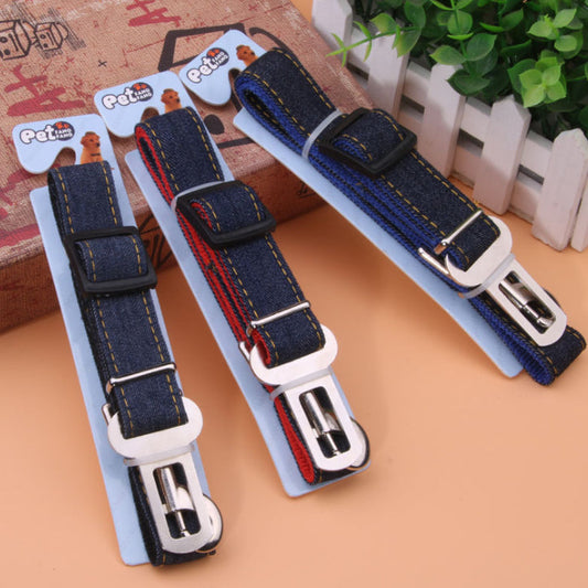 KFX-7659837 Retractable Pet Seat Belt for Dogs - Adjustable, Safe, and Durable