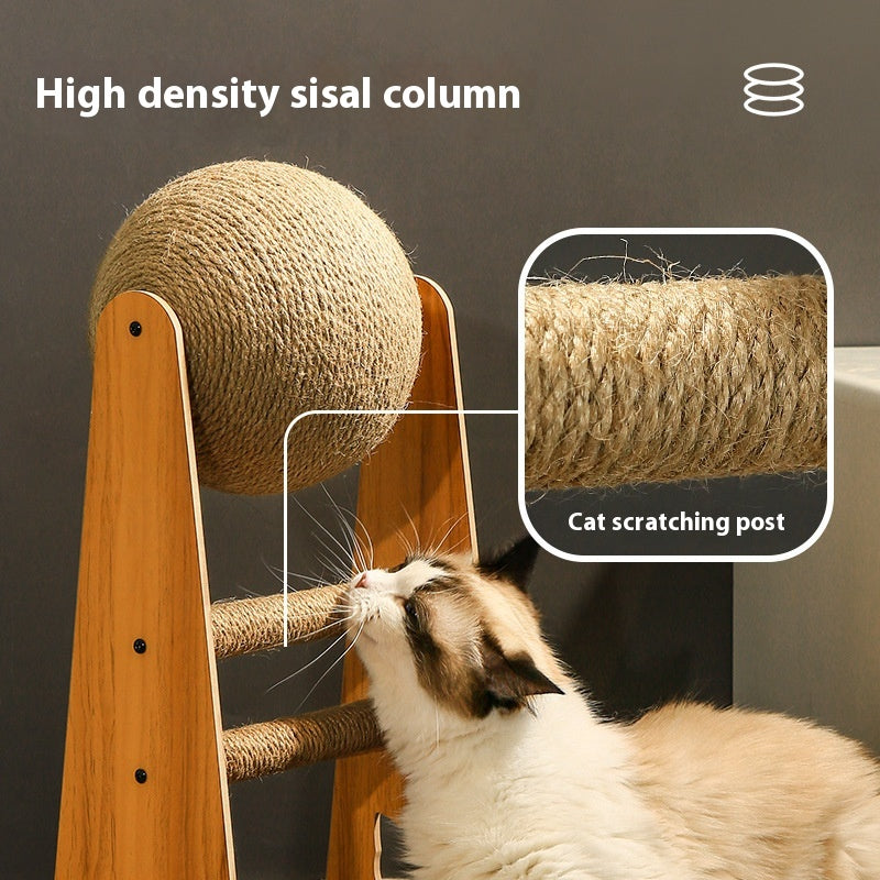 KFX-7663165 Extra Large Sisal Cat Scratch Board - Durable Vertical Scratching Toy for Stress Relief