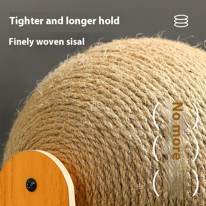 KFX-7663165 Extra Large Sisal Cat Scratch Board - Durable Vertical Scratching Toy for Stress Relief