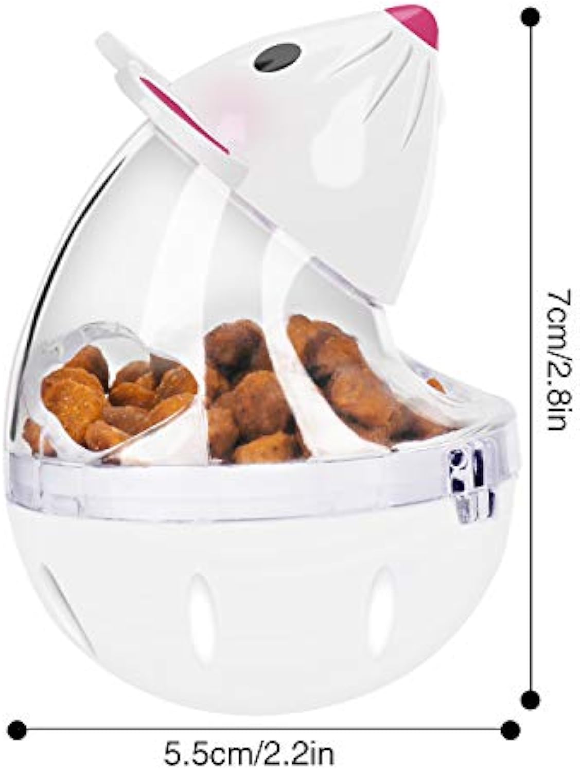 KFX-7664445 Interactive Cat Food Ball - Slow Feed Tumbler Toy for Cats and Kittens