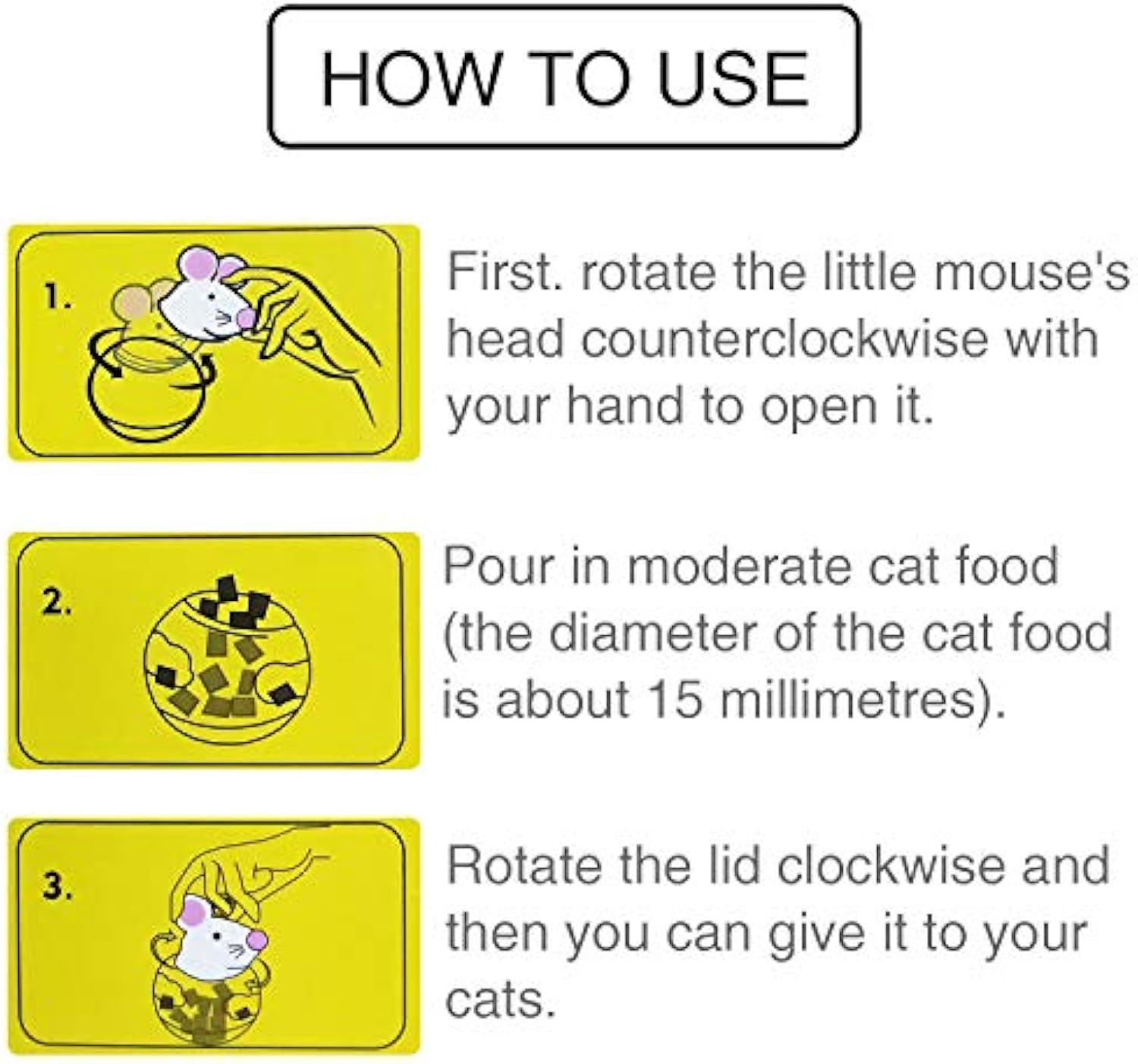KFX-7664445 Interactive Cat Food Ball - Slow Feed Tumbler Toy for Cats and Kittens
