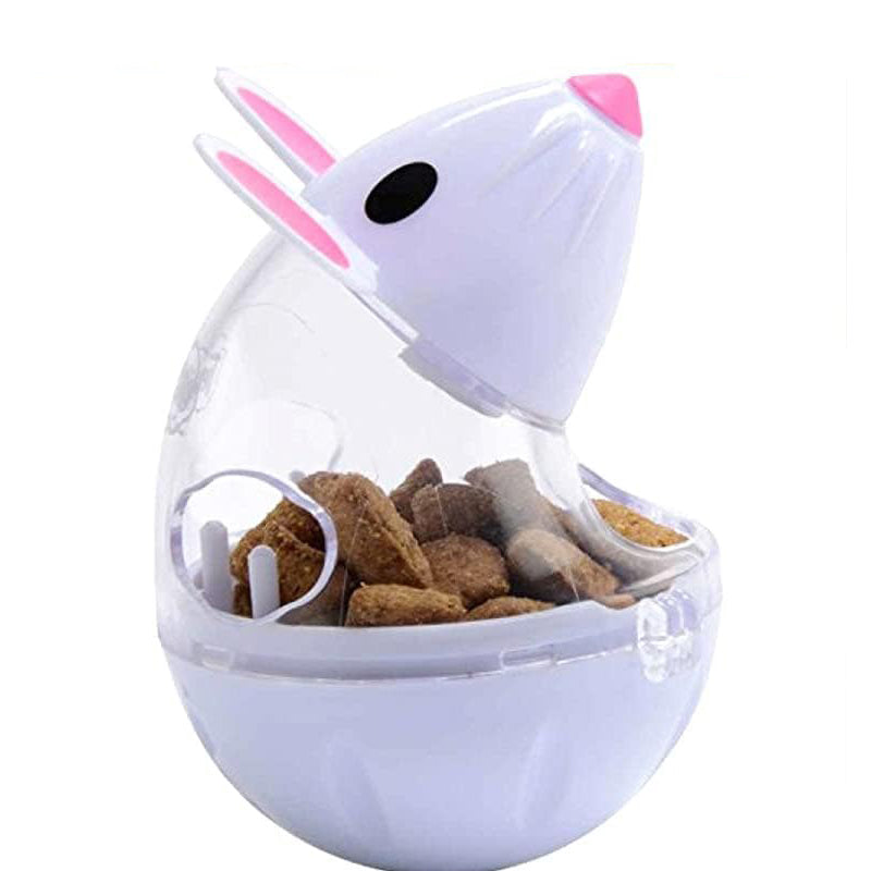 KFX-7664445 Interactive Cat Food Ball - Slow Feed Tumbler Toy for Cats and Kittens
