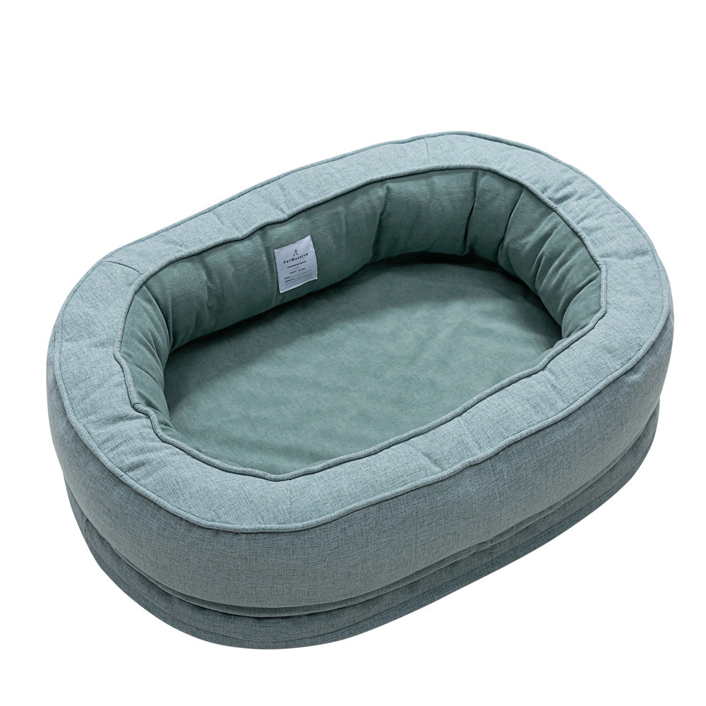 KFX-7664829 Waterproof Removable Washable Sponge Pet Bed Mat for Cats and Dogs - Four Seasons Design, Available in Two Sizes
