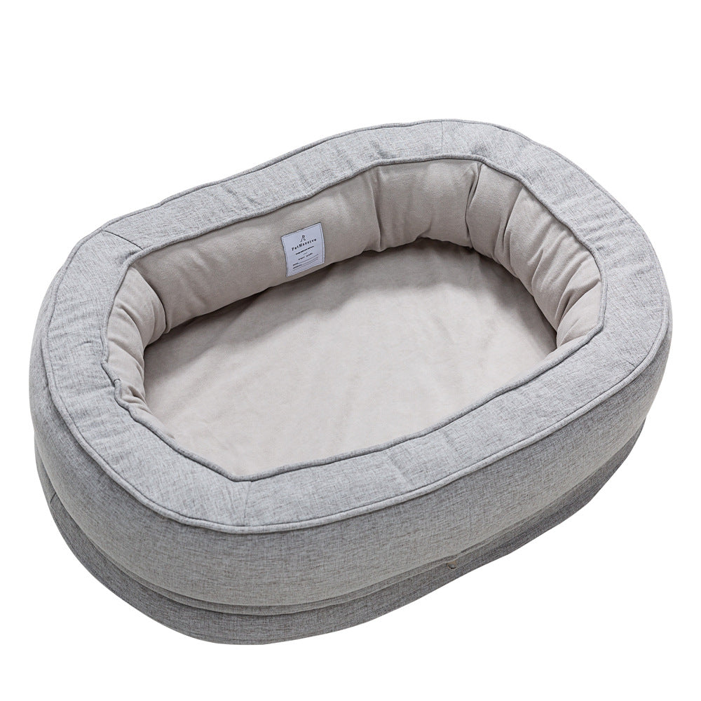KFX-7664829 Waterproof Removable Washable Sponge Pet Bed Mat for Cats and Dogs - Four Seasons Design, Available in Two Sizes