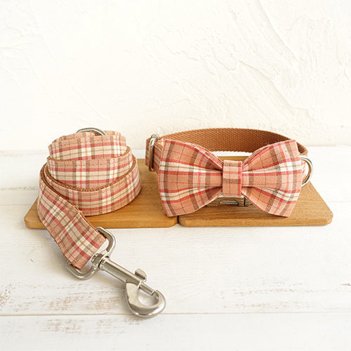 KFX-7665213 Bowknot Polyester Dog Leash Set