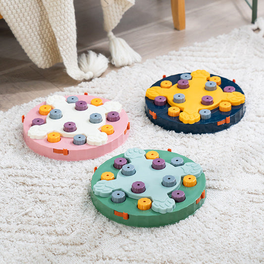 KFX-7666749 Interactive Dog Feeding Toy - Educational Puzzle for Engaging Playtime, Available in Multiple Colors