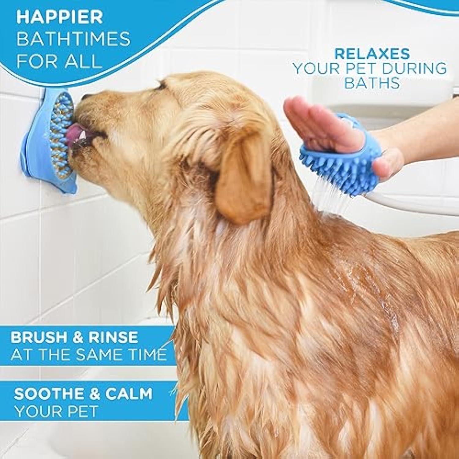 KFX-7670205 Pet Bathing Tool for Indoor Showers and Outdoor Hoses with Garden Hose & Shower Adapters