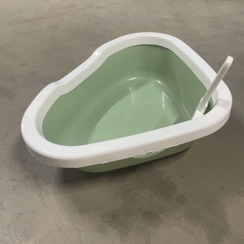 KFX-7674173 Cat Litter Box with Integrated Shovel for Easy Cleaning