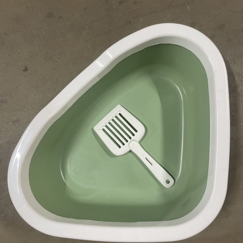 KFX-7674173 Cat Litter Box with Integrated Shovel for Easy Cleaning