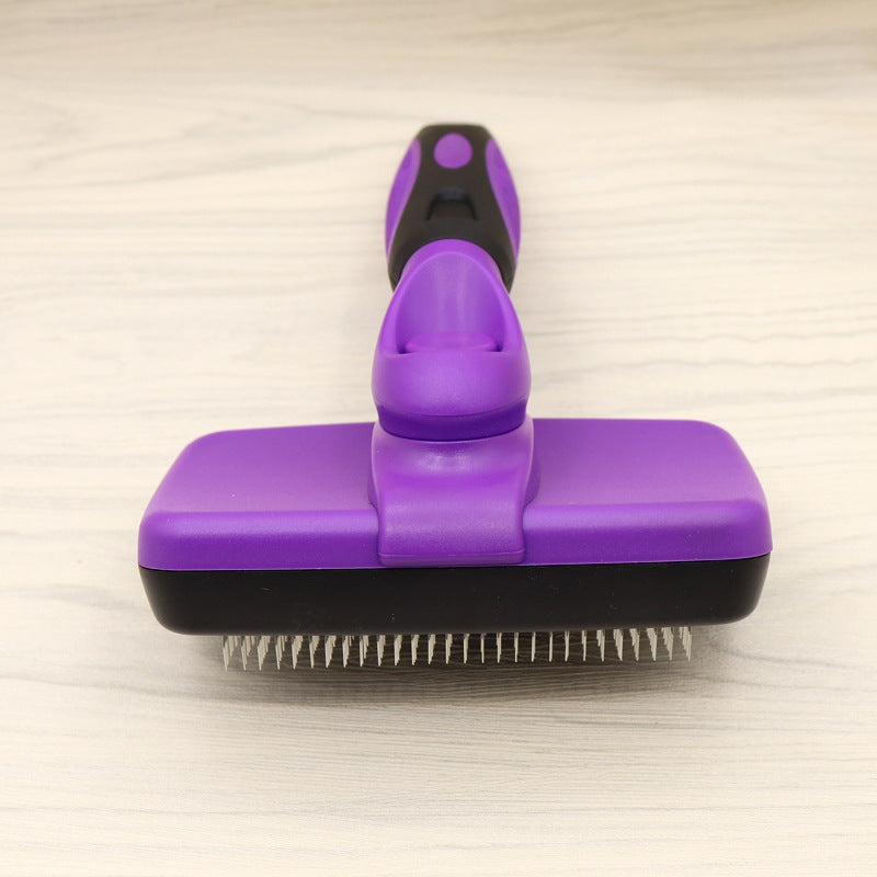 KFX-7674301 Grooming Needle Comb for Cats and Dogs - ABS, TPR, Stainless Steel