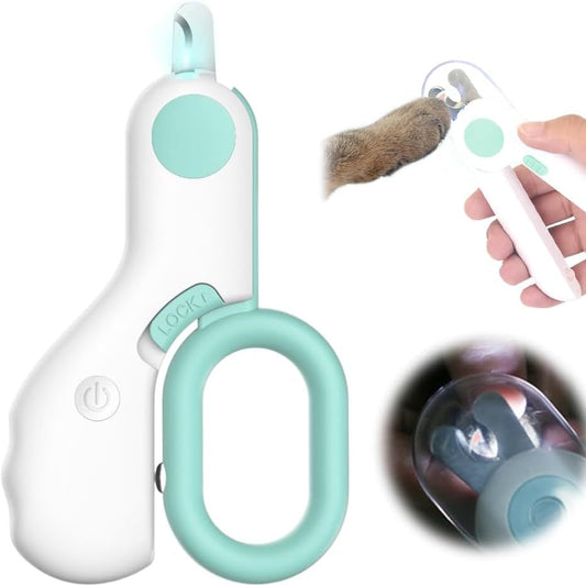 KFX-7681725 LED Pet Nail Clipper with Light for Easy and Pain-Free Grooming of Cats and Dogs
