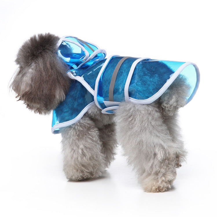 KFX-7682621 Reflective Large Pet Raincoat for Dogs and Cats - Comfortable, Warm, and Convenient Weather Protection
