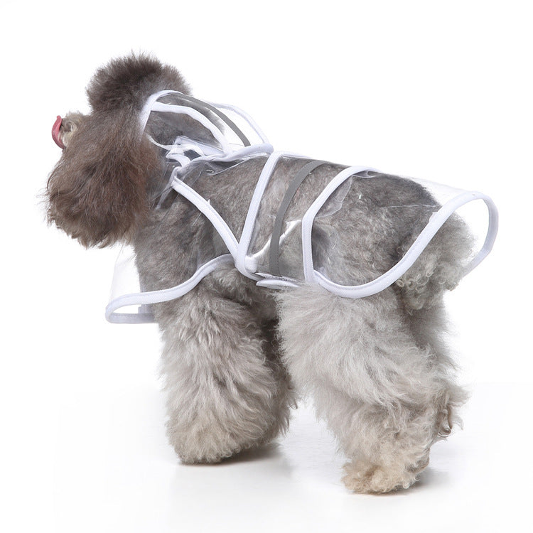 KFX-7682621 Reflective Large Pet Raincoat for Dogs and Cats - Comfortable, Warm, and Convenient Weather Protection