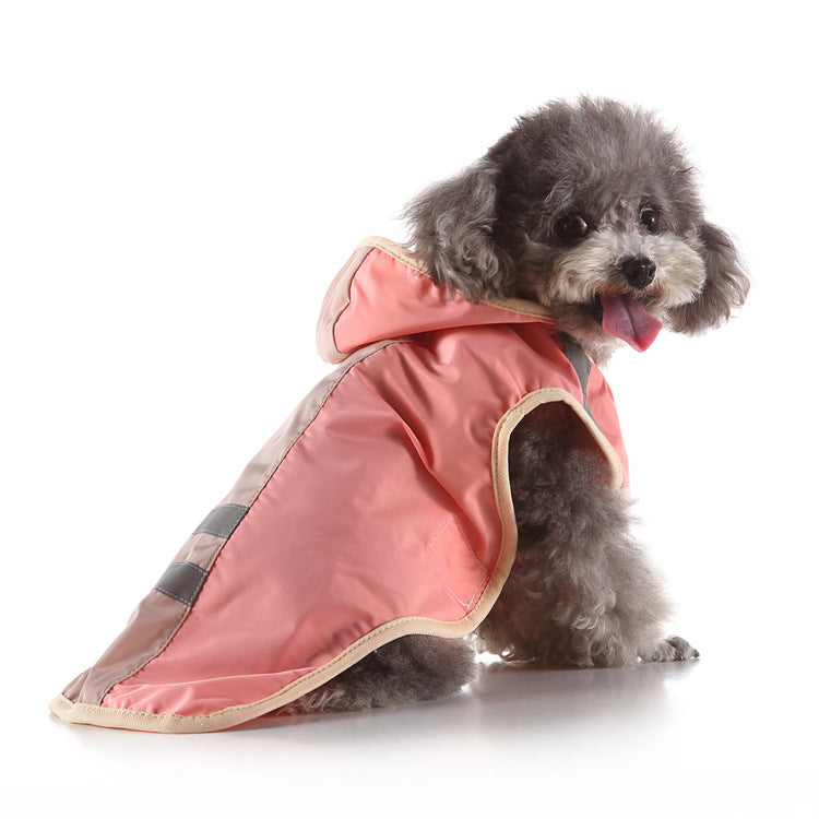KFX-7682621 Reflective Large Pet Raincoat for Dogs and Cats - Comfortable, Warm, and Convenient Weather Protection