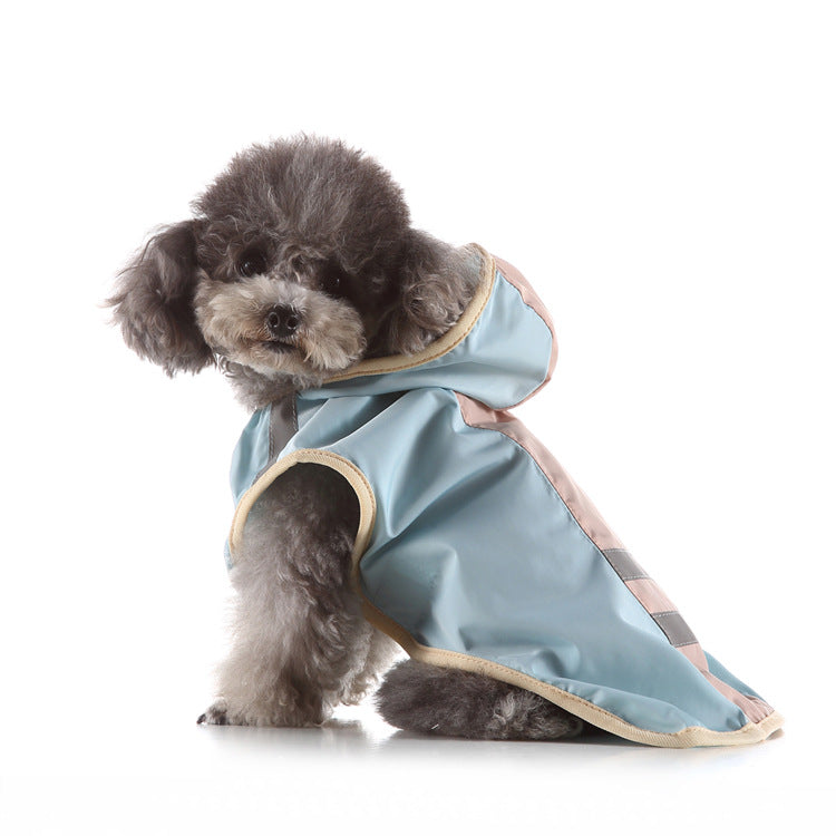 KFX-7682621 Reflective Large Pet Raincoat for Dogs and Cats - Comfortable, Warm, and Convenient Weather Protection