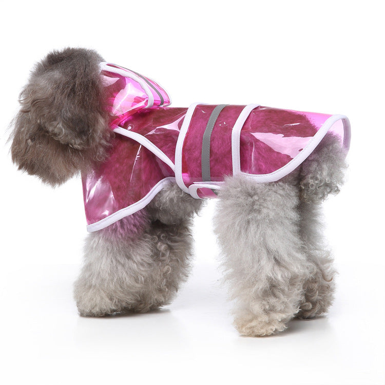 KFX-7682621 Reflective Large Pet Raincoat for Dogs and Cats - Comfortable, Warm, and Convenient Weather Protection