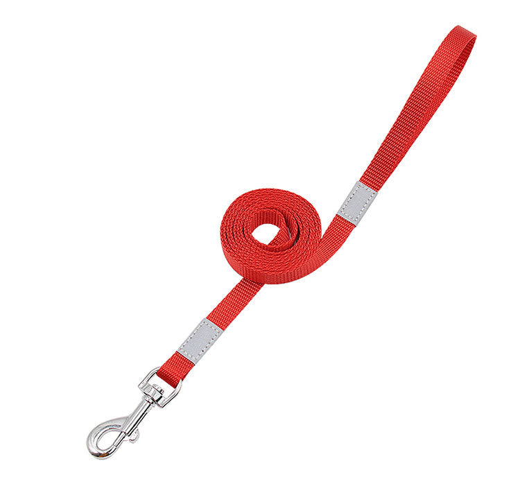 KFX-7684029 Reflective Nylon Dog Leash for Enhanced Safety and Visibility