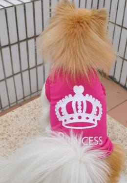 KFX-7688381 Princess Dog Vest, Polyester, Size L (Length 36cm, Bust 46cm, Neck 36cm), M (Length 29cm, Bust 43cm, Neck 28cm), S (Length 24cm, Bust 37cm, Neck 25cm), XS (Length 18cm, Bust 31cm, Neck 20cm)
