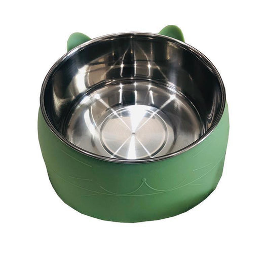 KFX-7690173 Double Pet Bowl for Dogs and Cats - Anti-Overturning Design, PS Resin Material, Large Size