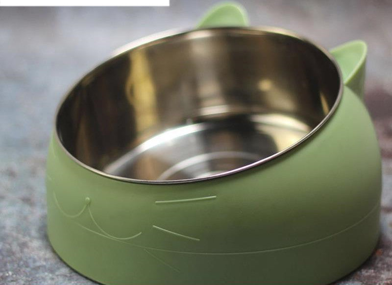 KFX-7690173 Double Pet Bowl for Dogs and Cats - Anti-Overturning Design, PS Resin Material, Large Size