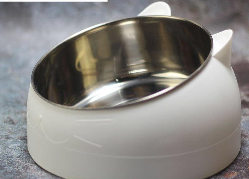 KFX-7690173 Double Pet Bowl for Dogs and Cats - Anti-Overturning Design, PS Resin Material, Large Size