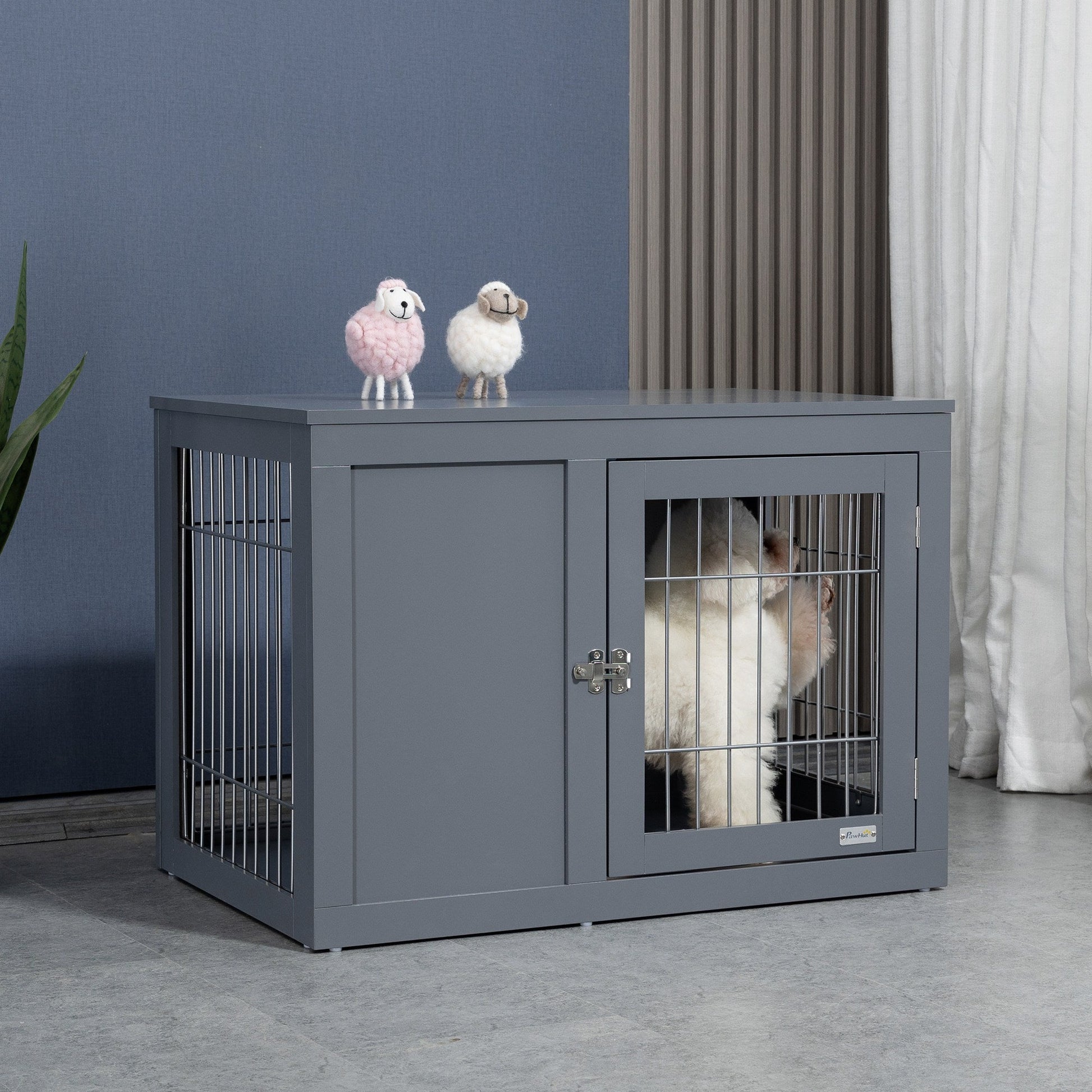 KFX-7699389 Furniture-Style Dog Crate and End Table for Small to Medium Dogs