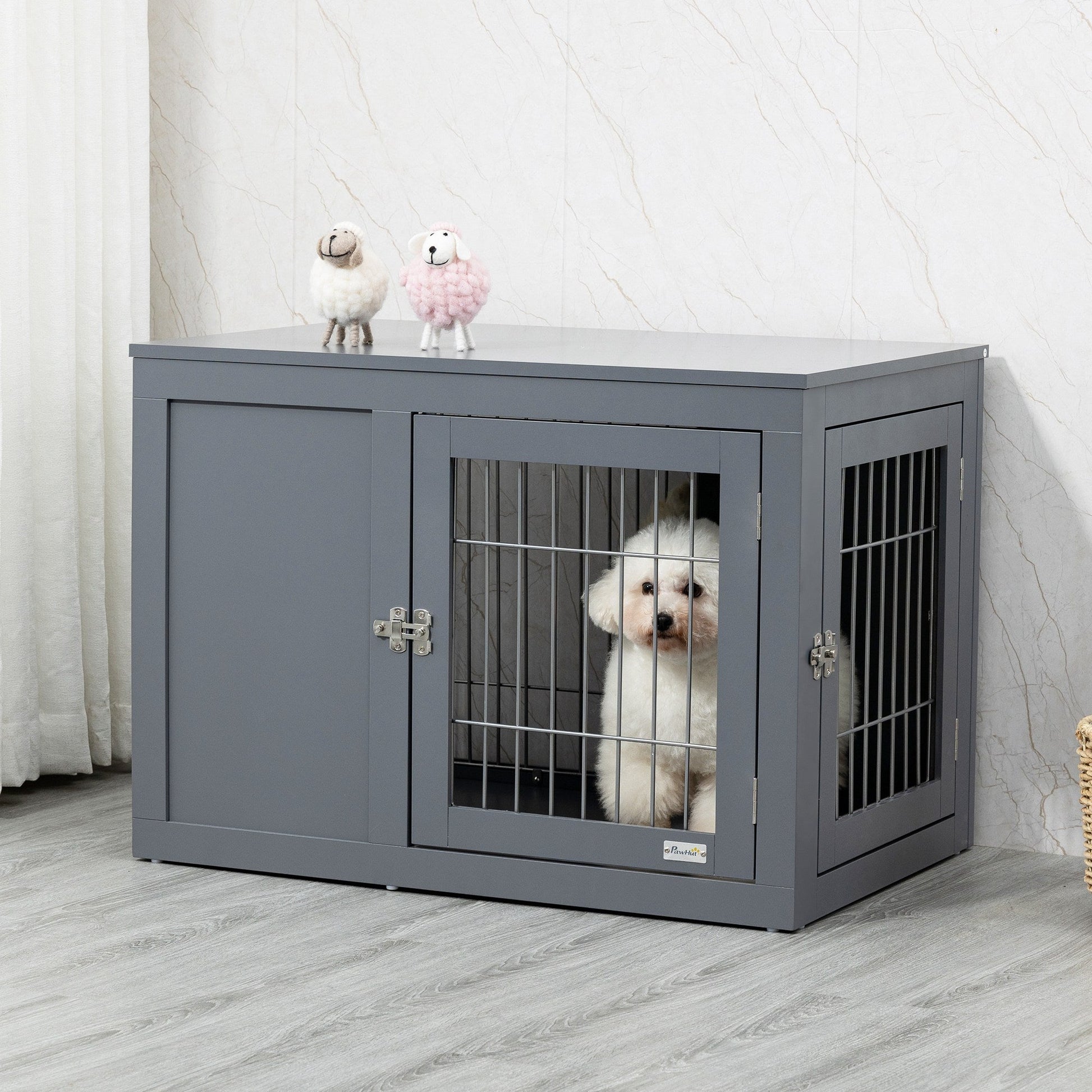 KFX-7699389 Furniture-Style Dog Crate and End Table for Small to Medium Dogs