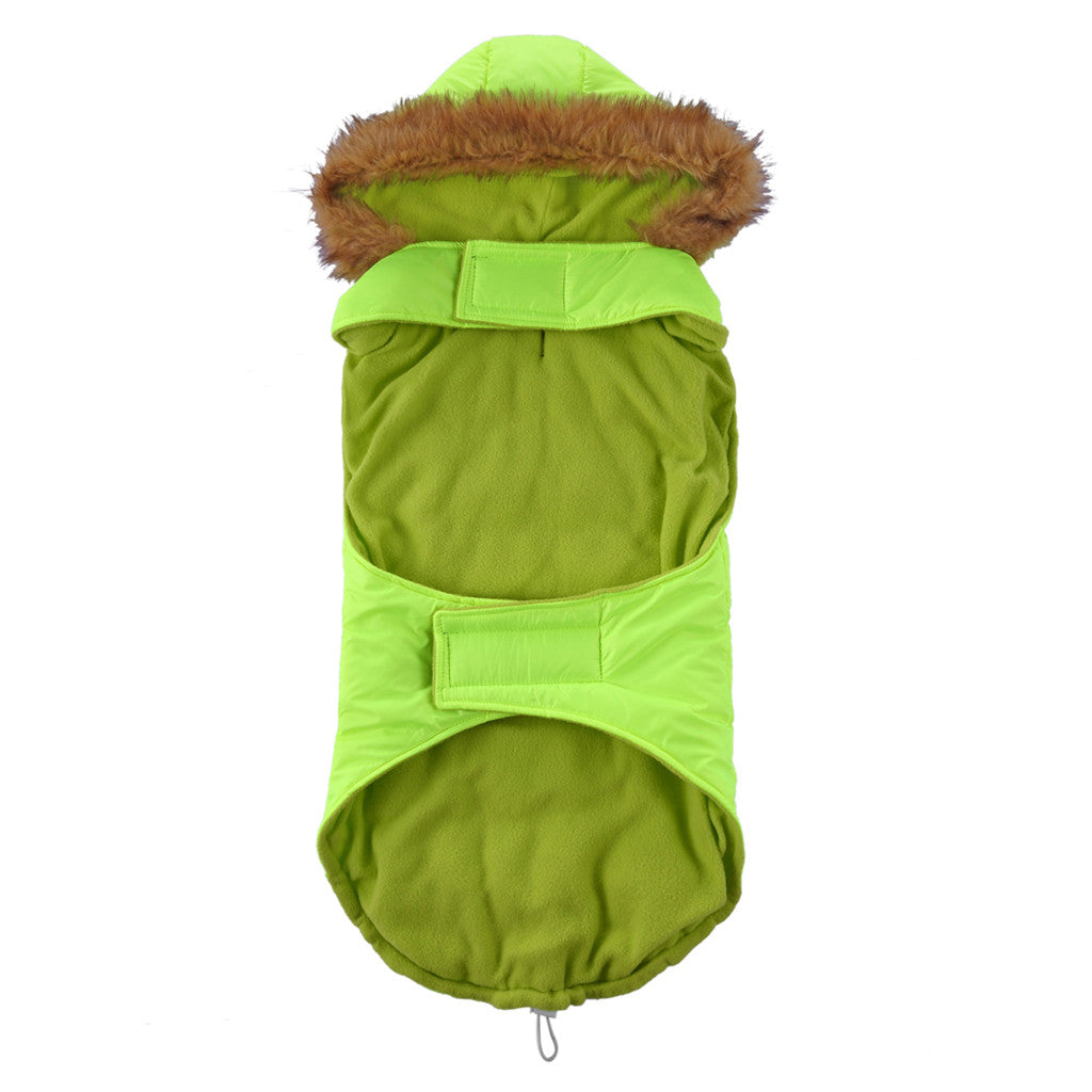 KFX-7699901 Winter Reflective Pet Clothes for Large Dogs - Casual Polyester Design
