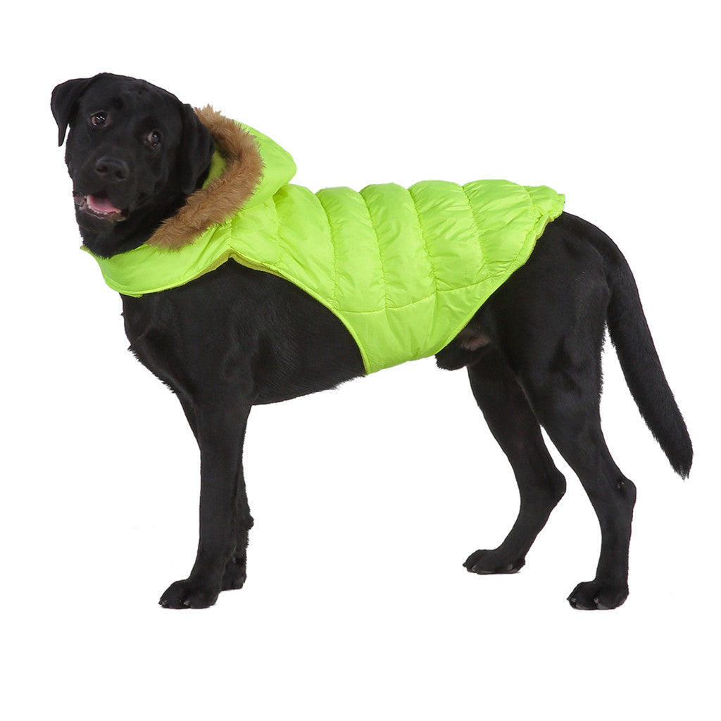 KFX-7699901 Winter Reflective Pet Clothes for Large Dogs - Casual Polyester Design