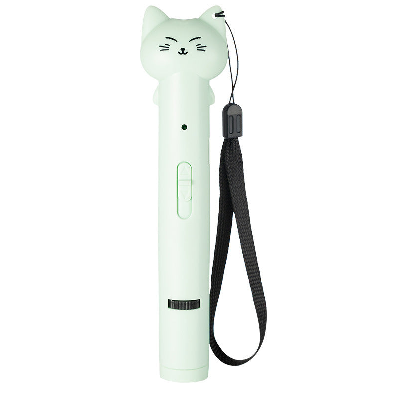 KFX-7700541 USB Rechargeable Infrared Cat Laser Light with Multiple Functions and Feather Accessory