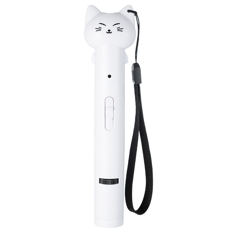 KFX-7700541 USB Rechargeable Infrared Cat Laser Light with Multiple Functions and Feather Accessory