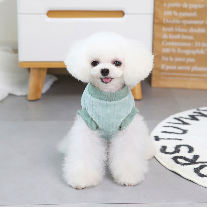 KFX-7700797 Cozy Polyester Pet Sweater for Dogs and Cats - Comfortable Leisure Style