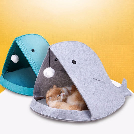 KFX-7705533 Foldable Pet Nest Made from Recyclable Chemical Fiber Felt, Washable and Tear-Resistant, Comfortable for All Seasons