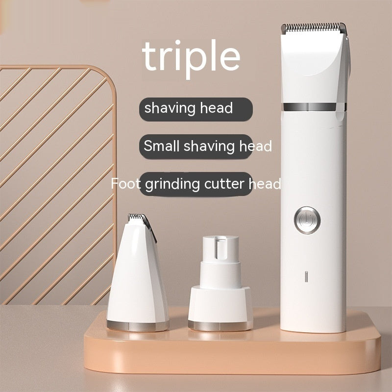 KFX-7707069 Pet Shaver for Dog Hair Removal - 2-in-1, 3-in-1, 4-in-1 Options with USB Charging and Accessories