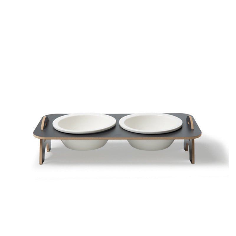 KFX-7707453 Ceramic Cat Food Bowl for Elderly Pets – Ideal for Tea Drinking and Mealtime