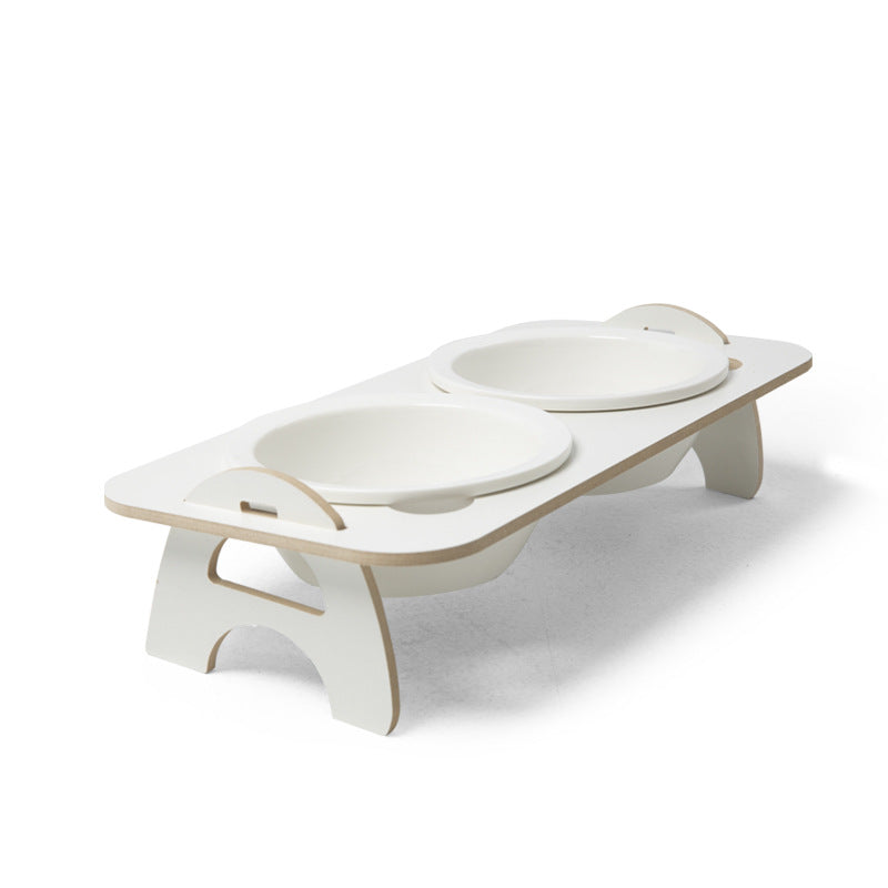 KFX-7707453 Ceramic Cat Food Bowl for Elderly Pets – Ideal for Tea Drinking and Mealtime