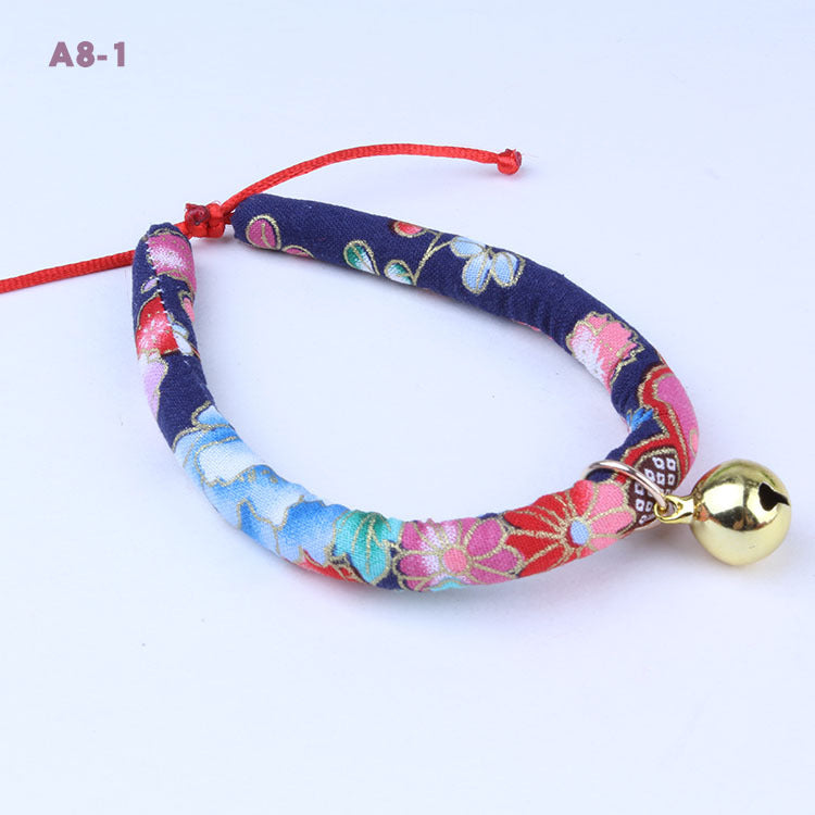 KFX-7709245 Pet Collar Bell Ornaments for Cats and Small Dogs - Adjustable Sizes XS to L