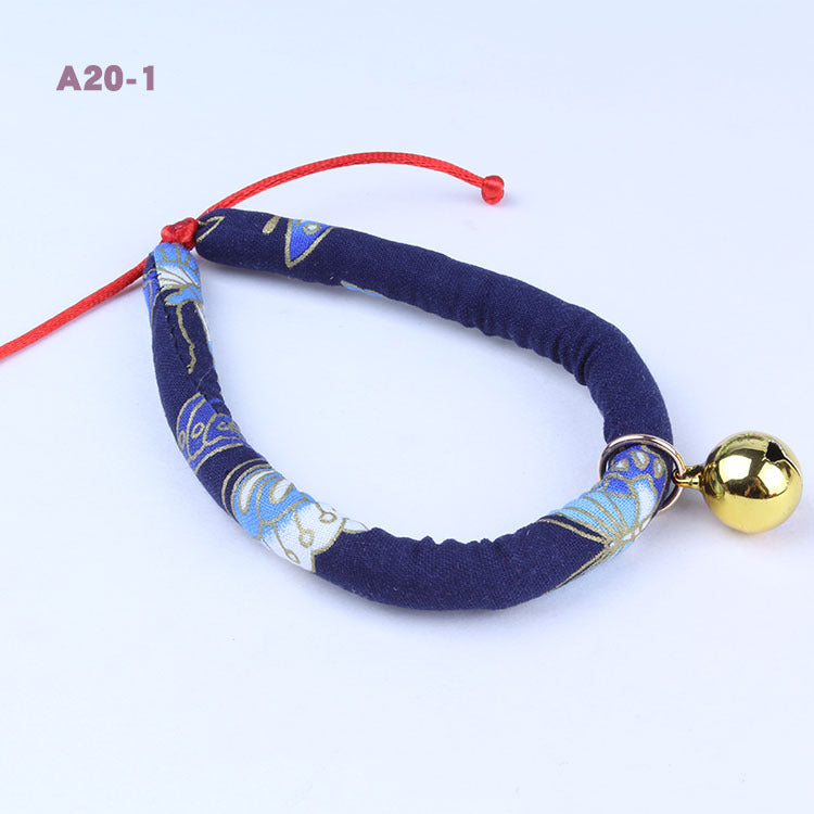 KFX-7709245 Pet Collar Bell Ornaments for Cats and Small Dogs - Adjustable Sizes XS to L