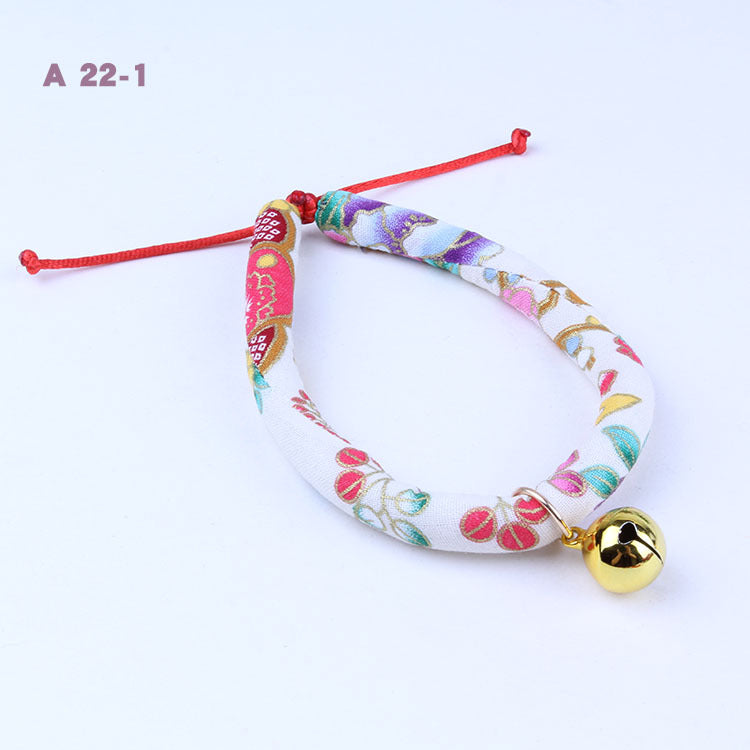 KFX-7709245 Pet Collar Bell Ornaments for Cats and Small Dogs - Adjustable Sizes XS to L