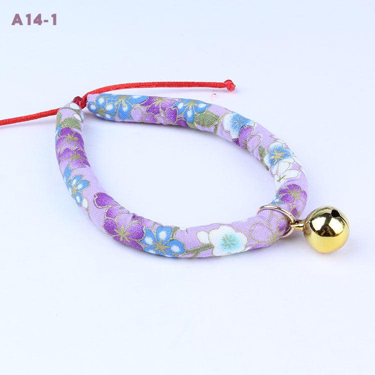 KFX-7709245 Pet Collar Bell Ornaments for Cats and Small Dogs - Adjustable Sizes XS to L
