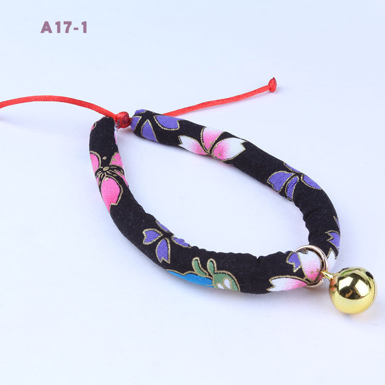 KFX-7709245 Pet Collar Bell Ornaments for Cats and Small Dogs - Adjustable Sizes XS to L