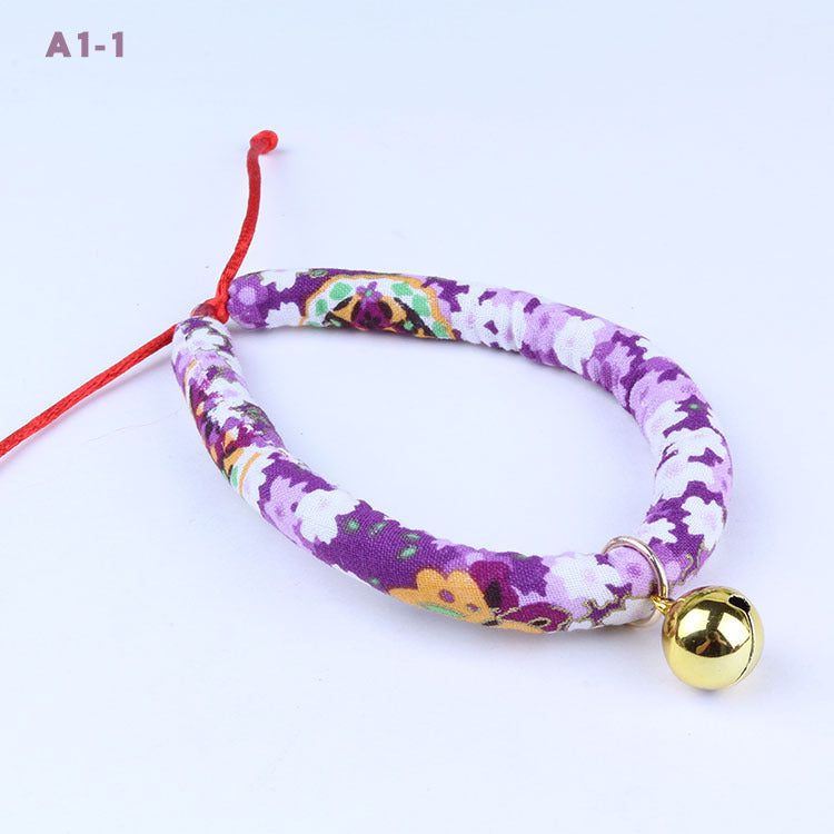 KFX-7709245 Pet Collar Bell Ornaments for Cats and Small Dogs - Adjustable Sizes XS to L