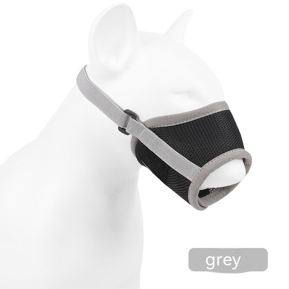 KFX-7710909 Breathable Mesh Dog Muzzle - Anti-Bite, Anti-Bark, Available in Multiple Sizes and Colors
