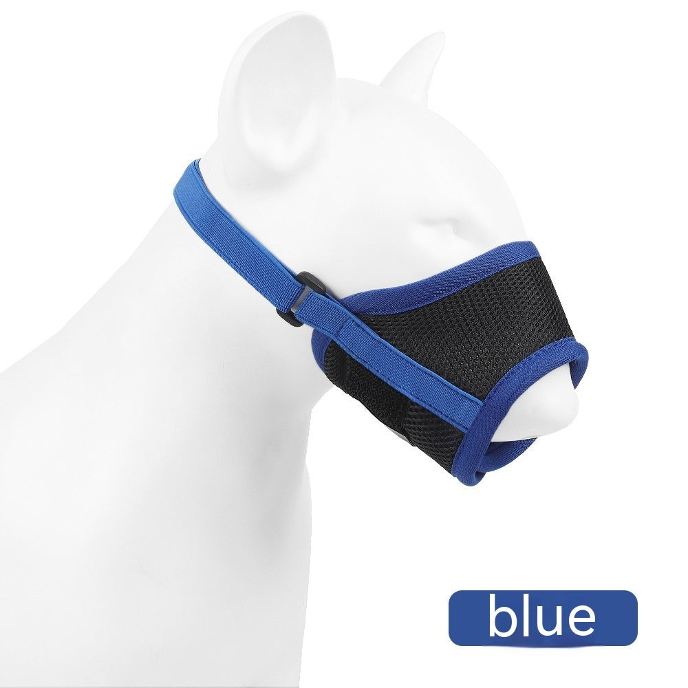 KFX-7710909 Breathable Mesh Dog Muzzle - Anti-Bite, Anti-Bark, Available in Multiple Sizes and Colors